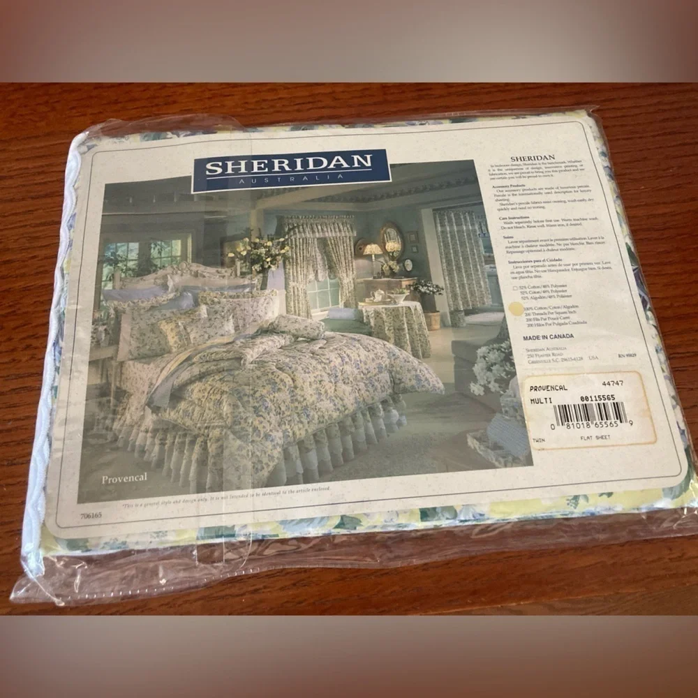 Vtg NEW Sheridan Australia Provincial Twin Flat Sheet New in Package